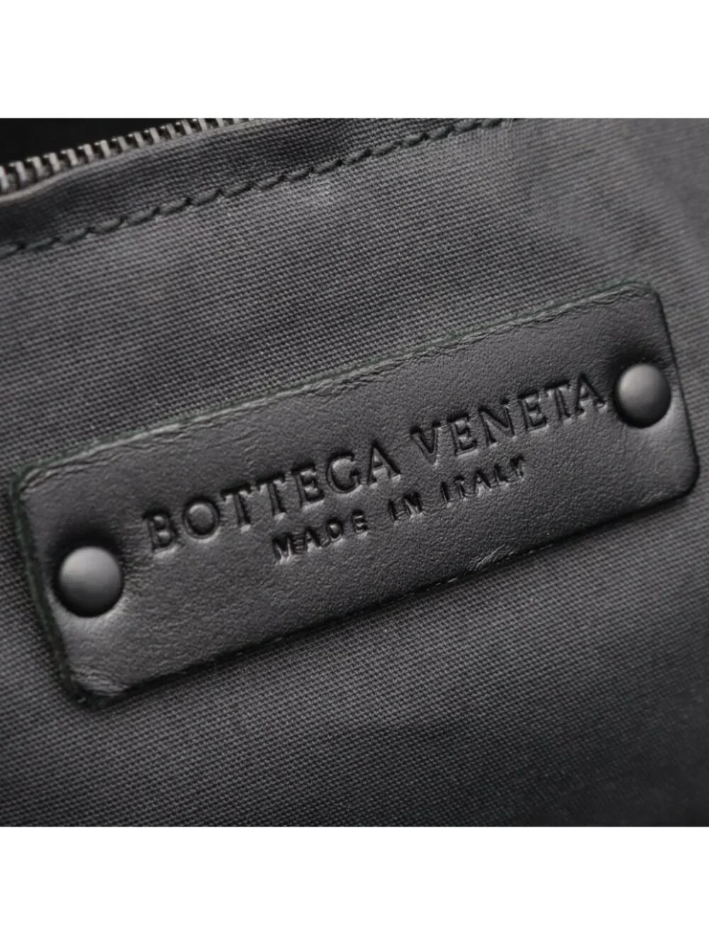 Bottega Veneta Tote Marco Polo Intreccio Jet Dark Brown Canvas Leather